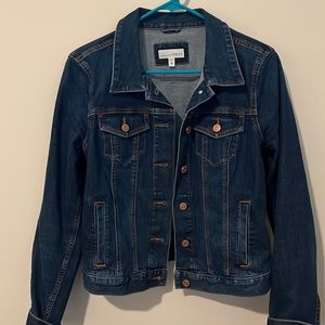 Loft dark blue jean jacket, size medium. Lightly worn, smoke free home.